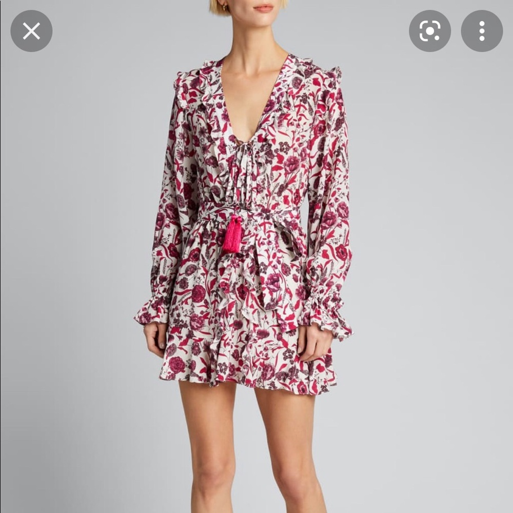 Alexis Kosma Ruffle Floral Mini Dress Small